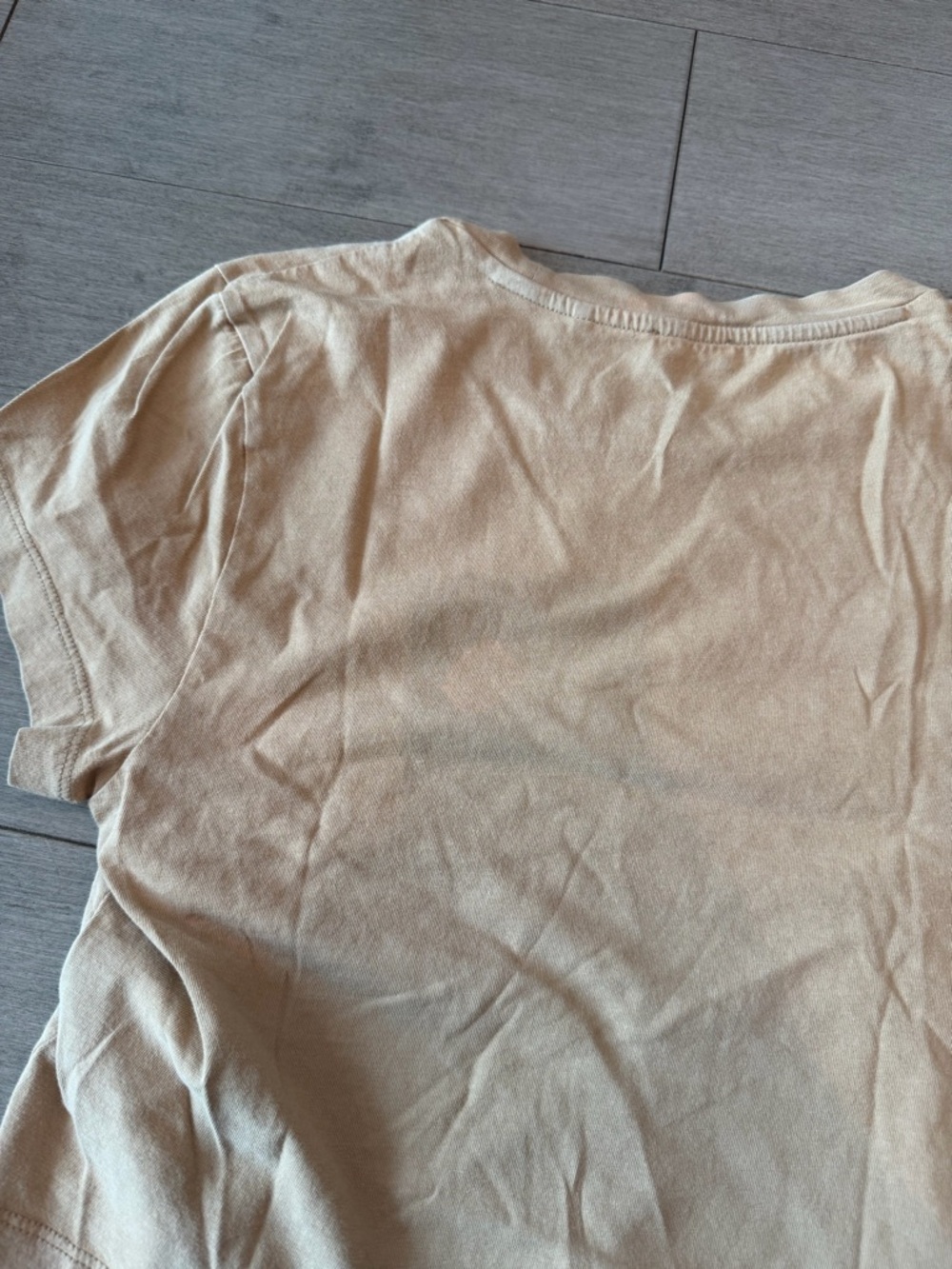 Kith Beige Logo Crewneck Tee - Picture 5 of 5